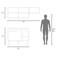 Cocina Integral Oceana, Kronos Blanco, Incluye Meson 118 cm ZF