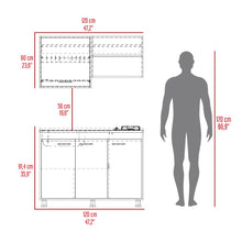 Cocina Integral Antares, Blanco Duqueza y Bardolino, incluye Mesón Pozuelo Izquierdo