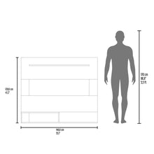 Panel de Tv Ascher, Blanco, con Espacio Para Televisor de Hasta 55 Pulgadas ZF