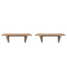 Repisa Rectangular Bella, Beige, X2 Unidades