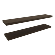Repisa Flotante Shelf 120, Moreno, con espacio para colocar objetos decorativos