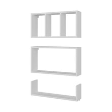 Repisa Trego, Blanco Duqueza, con espacio para ubicar objetos decorativos ZF