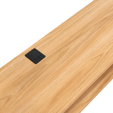 Mesa Para Tv Ralf, Fresno Europeo y Wengue, con patas metálicas y espacio de tv hasta 70 pulgadas