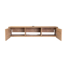 Mesa Para Tv Flotante Gleid, Macadamia, con Dos Puertas Abatibles