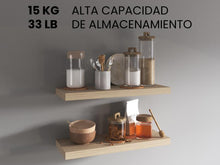 Repisa Flotante Maca, Beige, con espacio para ubicar objetos X4