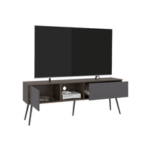 Mesa Para Tv Toronto, Milan y Plata Oscuro, Para Televisor Hasta 70 Pulgadas