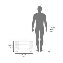 Mesa de Centro Shane, Wengue y Fresno Europeo, con diseño moderno ZF
