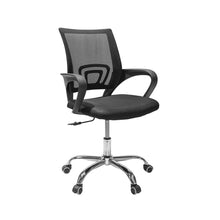 Silla de Oficina Operativa Mesh con Base Cromada, Negro