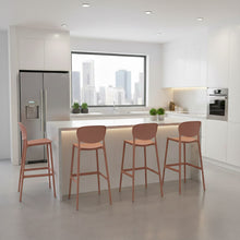 Butaco para Barra Rio, Color Terracota, Diseño Moderno