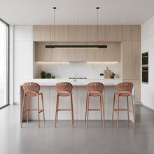 Butaco para Barra Paraiso, Color Terracota, Diseño Moderno