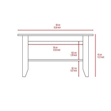Mesa de Centro Sarume, Wengue, con Entrepaño Inferior  ZF