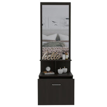 Mueble Multiusos Zaha, Wengue, con Espejo y Un Cajón Organizador