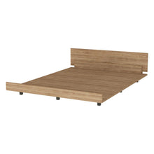 Cama Doble Wesley, Miel, con Patas Metálicas