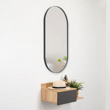 Espejo Ovalado Gate, con Marco Negro