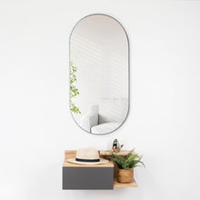 Espejo Ovalado Gate, con Marco Negro