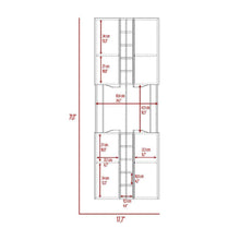 Mueble Multiusos Yeko, Macadamia y Cocoa, con 4 Puertas y Amplio Espacio de Almacenamiento