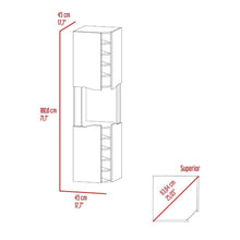 Mueble Multiusos Yeko, Macadamia y Cocoa, con 4 Puertas y Amplio Espacio de Almacenamiento