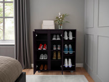 Zapatero Houck, Wengue, con gran espacio para organizar zapatos ZF