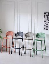 Butaco para Barra Paraiso, Color Terracota, Diseño Moderno