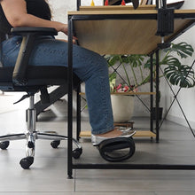 Descansapies Ergonómico 2 Alturas de Plástico, Negro