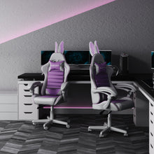 Silla Gamer Bunny Ergonómica Con Orejas, Blanco