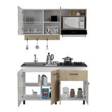 Cocina Integral Kane, Beige y Blanco, No Incluye Mesón