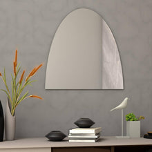 Espejo Semi Ovalado Sorano, Gris, Diseño Moderno