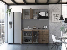 Cocina Integral Cavani, Miel y Blanco, con Tres Cajones y Tres Puertas Batientes, No incluye Mesón