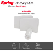2 X 1 Almohada Spring Memory Slim