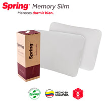 2 X 1 Almohada Spring Memory Slim
