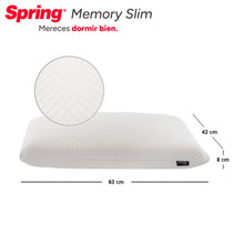 2 X 1 Almohada Spring Memory Slim