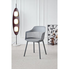 Silla Con Cojin Max, Color Gris Oscuro, Con espaldar y cojín X4