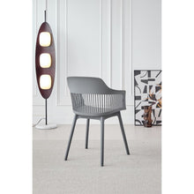 Silla Con Cojin Max, Color Gris Oscuro, Con espaldar y cojín X4