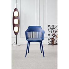 Silla con Cojín Max, Color Azul, con Espaldar en Rejilla