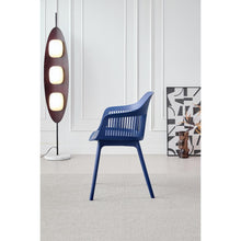 Silla con Cojín Max, Color Azul, con Espaldar en Rejilla