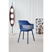 Silla con Cojín Max, Color Azul, con Espaldar en Rejilla