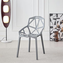 Silla Roxy, Color Gris Oscuro, Con espaldar y diseño Moderno