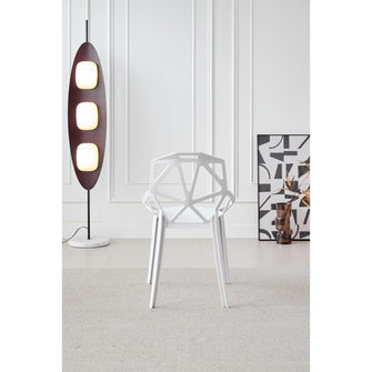 Silla Roxy, Color Blanco, Con espaldar y diseño Moderno
