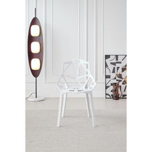 Set de 2 Sillas Roxy, Color Blanco, con Espaldar y Diseño Moderno