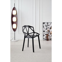 Silla Roxy, Color Negro, Con espaldar y diseño Moderno