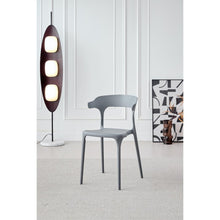 Silla Elena, Color Gris Oscuro, Con espaldar y diseño Moderno