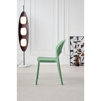 Silla Paraiso, Color Verde Oliva, Con espaldar y diseño Moderno X2