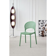 Silla Paraiso, Color Verde Oliva, Con espaldar y diseño Moderno