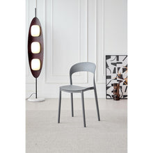 Silla Patrick, Color Gris Oscuro, Con espaldar y diseño Moderno X2