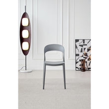 Silla Patrick, Color Gris Oscuro, Con espaldar y diseño Moderno X4