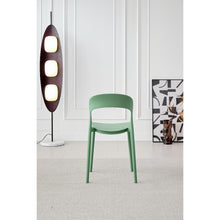 Silla Patrick, Color Verde Oliva, Con espaldar y diseño Moderno X4