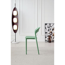 Silla Patrick, Color Verde Oliva, Con espaldar y diseño Moderno X4