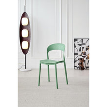 Silla Patrick, Color Verde Oliva, Con espaldar y diseño Moderno X2