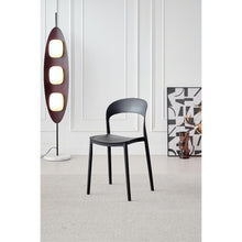 Silla Patrick, Color Negro, con Espaldar y Diseño Moderno