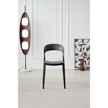 Silla Patrick, Color Negro, con Espaldar y Diseño Moderno